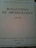 BOLLETTINO DI ARCHEOLOGIA 23-24