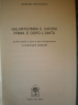 GALANTUOMINI E CAFONI PRIMA E DOPO L'UNITA'